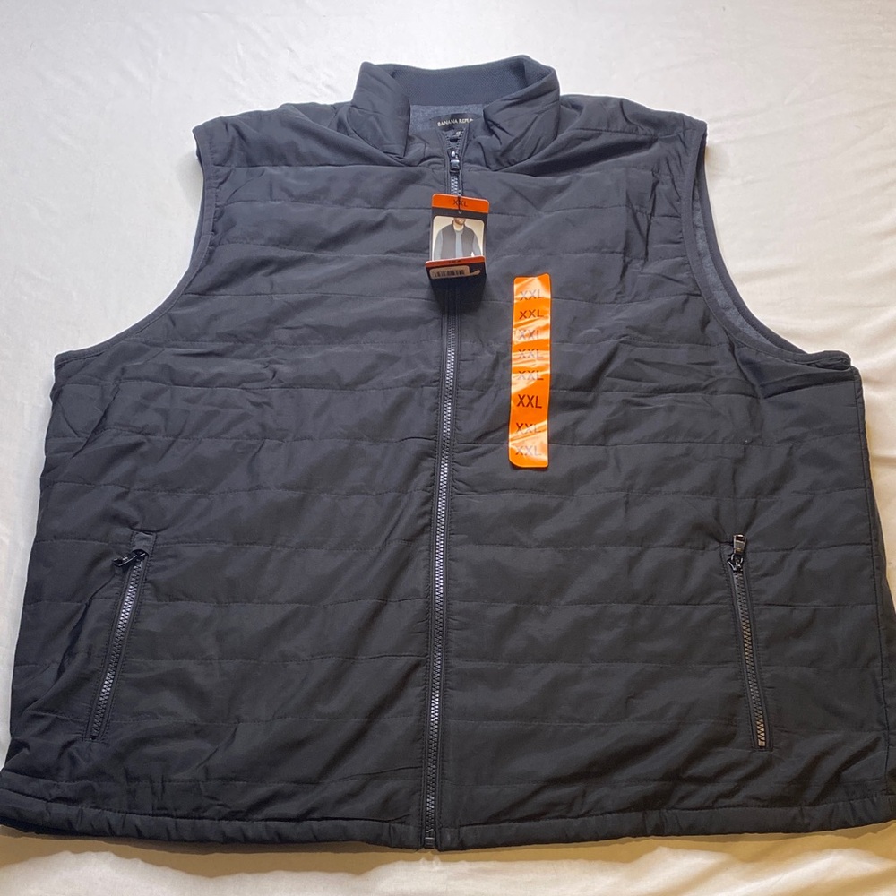Banana Republic‎ Men's Black Quilted Vest